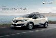 Novo Renault CAPTUR · Lanterna traseira em LED • • • • Luzes diurnas em LED • • • • Maçanetas exteriores na cor da carroceria • • • • Para-choque traseiro