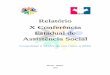 Relatório X Conferência Estadual de Assistência Social · 2019-01-07 · PRONATEC – Programa Nacional de Acesso ao Ensino Técnico ... deliberativas e de controle da Política