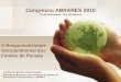 Congresso ABRARES 2010 · sustentável e de um mundo globalizado •Urgência de uma nova ética de inclusão ... (Integridade, propriedade, responsabilidade social) Sociedade (Ecologia,