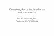 Construção de indicadores educacionais - Ernesto Amaral · impacto sobre o crescimento e desenvolvimento econômicos. • BUCHMANN C., HANNUM, E. Education and ... Espanha Chile