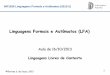 Linguagens Formais e Aut´matos (LFA) inf1626/docs/2013/slides/LFA-   variveis booleanas de uma