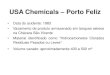 USA Chemicals – Porto Feliz - sigrh.sp.gov.br · USA Chemicals – Porto Feliz • Data do acidente: 1983 • Vazamento de produto armazenado em tanques aéreos na Chácara São