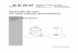 Instrução de uso Kit para cálculo densimétricodok.kern-sohn.com/manuals/files/Portuguese/AES_A01N-BA-p-1210.pdf · Preparar a balança de modo descrito no cap. 3 „Instalação