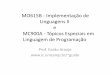 !MO615B!(!Implementa§£o!de! Linguagens!II e! !!!!!!MC900A ... Bibliograï¬a Livro do Drag£o: