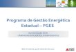 Programa de Gestão Energética Estadual PGEEcompras.mg.gov.br/images/Legislacao/Energia_Elétrica/programa-de... · Alta Pressão Vapor Metálico X Vapor de Sódio Agenda das Lâmpadas