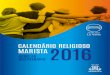 CALENDRIO RELIGIOSO MARISTA 2016 - Uni£o Marista do ... In­cio do Advento 27 de novembro