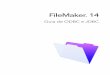 FileMaker 14 · 2015-05-12 · Mapeamento de campos do FileMaker para tipos de dados ODBC 31 ... Tipos de dados em aplicativos de 64 bits 32 ... aplicativos escritos na linguagem
