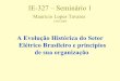 Mauricio Lopes Tavares - demic.fee.unicamp.brsiqueira/IE327/Seminario_1.pdf · Características de mercado da ISEB – Distribuição: opera em regime de monopólio em relação ao