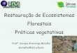 Restauração de Ecossistemas Florestais Práticas vegetativasprodutordeagua.ana.gov.br/Portals/0/DocsDNN6/documentos/Prof Soraya... · • VII- espécie ameaçada de extinção: