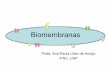 Biomembranas - gradadm.ifsc.usp.br 2 Biomembranas.pdf · Grupos de cabeças polares Caudas hidrofóbicas Grupos de cabeças polares Bicamada da membrana Micrografia eletrônica de