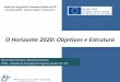 O Horizonte 2020: Objetivos e Estrutura Sessão de ... · Estratégia Europa 2020 | Objetivos o 1. Emprego: aumentar a taxa de emprego 2. I&D: aumentar o investimento da UE na I&D