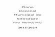 Plano Decenal Municipal de Educação Rio Novo/MGcamararionovo.mg.gov.br/wp-content/uploads/2015/05/anexopl008.2015.pdf · COMISSÃO EXECUTIVA DO PLANO DECENAL DE EDUCAÇÃO A Prefeita