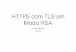 HTTPS com TLS em Modo RSArudamoura.com/HTTPScomTLSmodoRSA.pdf · HTTPS: Inicialização • Cliente (HTTP/TLS) abre conexão com o Servidor e envia o ClientHello para iniciar o handshake