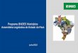Apresentação do PowerPoint · 3 BNDES e os Municípios // Histórico de Relacionamento Relacionamento de longo prazo Expertise em operações com setor público: desde a década