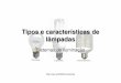 Tipos e caracter ísticas de lâmpadas - iar.unicamp.bre2mpadas/tipos_caracteristicas... · 2 Características de uma lâmpada Vida útil É definida como o tempo em horas, no qual