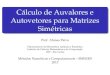 Cálculo de Auvalores e Autovetores para Matrizes Simétricasbuscaglia/teaching/sme0305_civil2014/material/rot_jacobi.pdfM´etodo de Francis Metodo de Francis (ou QR)´ Proposic¸ao˜