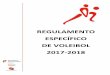 REGULAMENTO ESPECÍFICO DE VOLEIBOL 2017-2018 ... Regulamento Específico de Voleibol 2 1. Introdução Este Regulamento Específico aplica-se a todas as competições de voleibol