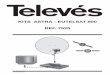 KITS ASTRA - EUTELSAT 800 REF. 7525 - Online …- Conecte la salida del conversor Monoblock y la entrada del receptor con un cable coaxial. - Conecte la salida TV del receptor a la