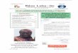 République du Sénégal RNL/SN Réso Labo-SnAvril - Juin 2016 Réso Labo-Sn N 28 (Page 1/7) Réso Labo-Sn Bulletin trimestriel de liaison de la Direction des Laboratoires du Sénégal