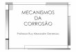 Mecanismos da Corrosão - pmoscon.comE3oAula2.pdf · MECANISMOS DA CORROSÃO De acordo com o meio corrosivo e o material, podem ser apresentados diferentes mecanismos. Os principais