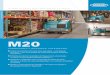 M20 · 2019-11-14 · M20 VARREDORA-LAVADORA INTEGRADA Limpe eficazmente com uma única passagem – com líquido ou a seco – com a tecnologia de sistema de limpeza integrado FloorSmart®