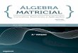 Álgebra Matricial · 2019-02-02 · Prefácio A Álgebra Linear e a Geometria Analítica são áreas de saber da Matemática que promovem o raciocínio abstrato, um fator primordial