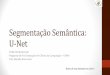Segmentação Semântica: U-Net - UFMAnca.ufma.br/~geraldo/vcm/9.unet.pdf · Segmentação Semântica: U-Net VisãoComputacional Programade Pós-GraduaçãoemCiênciada Computação–UFMA