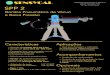 SPP 2 Flyer - Sensycal · 2019-09-16 · SPP 2 Bomba Pneumática de Vácuo e Baixa Pressão Características Aplicações − Compacta, leve, com operação manual através de manivelas
