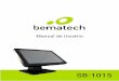Manual de Usuário - BematechO computador SB-1015 utiliza driver Touch plug-and-play. Então, basta realizar a conexão com um computador e o driver será instalado automaticamente