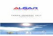 TARIFA GENERAL 2017 - Algar SLalgar-sl.com/wp-content/uploads/2017/03/TARIFA-2017.pdf · Mosquetón estampado inox 000260 50 mm 1,67 G 000261 70 mm 3,28 G 000262 100 mm 7,12 G Mosquetón