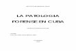 LA PATOLOGIA FORENSE EN CUBA - medicinalegal.uymedicinalegal.uy/bibliografia/archivos/pf-cuba.pdf · Forense en el Instituto de Medicina Legal, como centro de referencia nacional