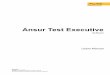 Ansur Test Executive - Fluke Biomedical Ansur Test Executive Users Manual 1-2 Ansur Plug-Ins Ansur Test