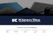 linha DE ALTA PERFORMANCE - Kleen-Tex · • Base e bordas rebaixadas em borracha nitrílica de alta resistência e durabilidade; • 100% lavável através do processo de lavagem