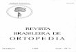 ORTOPEDIA · BRASILEIRA DE· ORTOPEDIA Órgão oficial da Sociedade Brasileira de Ortopedia e Traumatologia - SBOT Indexada desde 1978 no IM LA (lndex Medicus Latino-Americano) Diretor