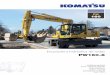 Escavadora hidráulica de rodas PW160-8 - Lecturafe2).pdf · Escavadora hidráulica de rodas. 2 Os especialistas da Komatsu desenharam a PW160-8 com uma capacidade de elevação que