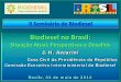 Biodiesel no Brasil - apcagronomica.org.br · Biodiesel no Brasil: Situação Atual, Perspectivas e Desafios. J. H. Accarini. Casa Civil da Presidência da República. Comissão Executiva