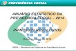 ANUÁRIO ESTATÍSTICO DA PREVIDÊNCIA SOCIAL 2014 …cntq.org.br/wp-content/uploads/2016/01... · 1 ANUÁRIO ESTATÍSTICO DA PREVIDÊNCIA SOCIAL – 2014 PRINCIPAIS RESULTADOS Brasília,