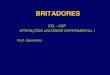 BRITADORES - USPtagliaferro/britadores.pdf · 2011-03-30 · Os britadores são equipamentos usados para a redução grosseira de grandes quantidades de sólidos como materiais rochosos,