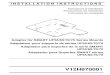 Installation Instructions (Adapter for SMART UF55/65/70/75 ... · according to projector model and SMART Board model, and following information in Table 1. 9. Fasten SMART Board boom