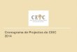 Cronograma de Projectos do CEIC 2014 · CEIC - Cronograma de Projectos 2014Centro de Estudos e Investigação Científica da Universidade Católica de Angola Lista de Projectos 10