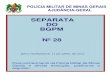 SEPARATA DO BGPM Nº 28...Corpo de Bombeiros Militar de Minas Gerais (CBMMG), realizará no ano de 2016, a Campanha do SISAU de Vacinação Contra a Gripe, em complementação à Campanha
