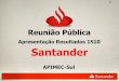 Apresentação Resultados 1S10 Santander · 2010-08-23 · bancários voltados especificamente para o atendimento às PMEs, 4 para Empresas e 3 para o Private Banking. Oferta¹ de