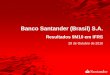Banco Santander (Brasil) S.A. · 2010-10-28 · Banco com um dos maiores números de pontos de venda na região Sul / Sudeste (que representam 73% do PIB) 2.127 1.496 18.124 Agências