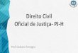 Direito Civil Oficial de Justiça- PJ-H...LEI Nº 13.146, DE 6 DE JULHO DE 2015 –EPD Art. 2º Considera-se pessoa com deficiência aquela que tem impedimento de longo prazo de natureza