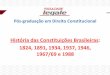 História das Constituições Brasileiras: 1824, 1891, 1934 ...A maldição que persegue as constituições brasileiras é mais antiga, começou em 1823 e mistura o barulho das multidões