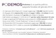 Podemos è un partito politico spagnolo fondato nel gennaio ... · Podemos è un partito politico spagnolo fondato nel gennaio 2014 - 31 Gennaio 2014 (meno di 1 mese) raggiunge i