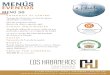 MENÚS EVENTOS - Hotel Los Habaneros€¦ · MENÚ 36. MENÚS EVENTOS MENÚ 42. MENÚS EVENTOS MENÚ 47. RESTAURANTE POSADA DE LOS HA BANE-ROS Premio Mursiya Mezze 2018 Al Mejor Restaurante