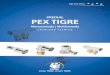 PREDIAL PEX TIGREOs tubos PEX TIGRE são fabricados de PEX de grande fl exibilidade e durabilidade. Não são afetados por aditivos derivados do cimento. • Bitolas: 16, 20, 25 e