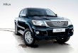 Hilux - Toyota PT · 2015-04-24 · Hilux é sinónimo de qualidade e durabilidade. O interior foi concebido para oferecer conforto e funcionalidade. Cabine Simples, Extra, Dupla