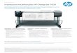 Impressora multifunções HP DesignJet T830h20195.Impressora multifunções HP DesignJet T830 Comunique de forma mais eficiente, sem processos de aprendizagem, com as funcionalidades